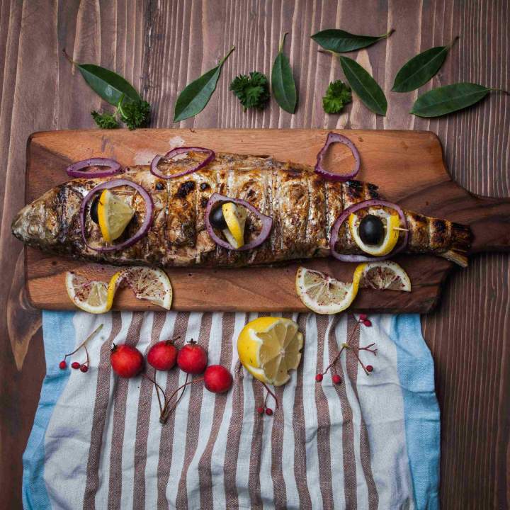 Produits de la mer grillés Guadeloupe